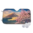 thumbnail image 1 of Balery Cherry Blossoms Windshield Sun Shade, Car Front Window Sunshade Cover ,Automotive Interior Portected Blocks Uv Rays For Car Pickup Truck Suv Accessories- Medium, 1 of 7