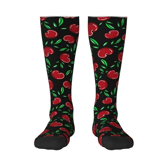 Balery Cherry Fun Novelty Socks Men'S Women'S Crew Socks Funny Crazy Novelty Socks Quirky And Cool Socks