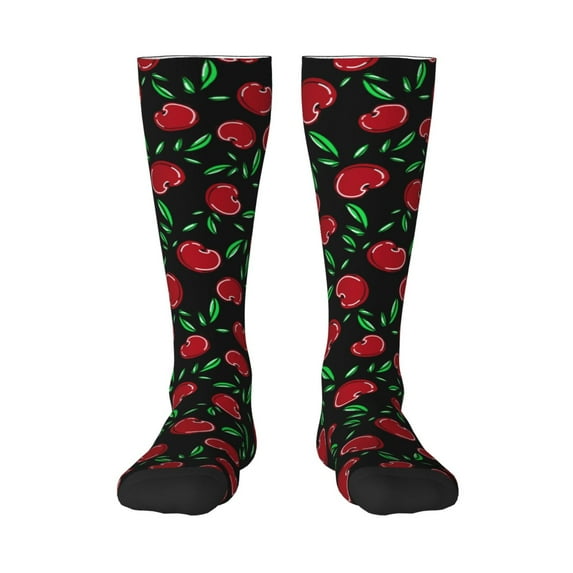 Balery Cherry Fun Novelty Socks Men'S Women'S Crew Socks Funny Crazy Novelty Socks Quirky And Cool Socks