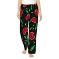 thumbnail image 1 of Balery Cherry print Women's Pajama Pants,Ultra Lightweight Pjs,Lounge Pant-X-Large, 1 of 9