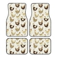thumbnail image 1 of Balery Chicken Cartoon Pattern 4-Piece Floor Mats, Heavy-Duty Rubber Liners, Anti-Slip Design, All-Season Automotive Protection, Vehicles, Cars, Trucks, and SUVs, 1 of 5