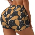 thumbnail image 1 of Balery Chicken Legs Printed Workout Shorts for Women Seamless Scrunch Short Gym Yoga Running Sport Active Exercise Fitness Shorts-X-Large, 1 of 8