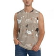 thumbnail image 1 of Balery Chicken Men's Sleeveless Muscle Shirts Workout Tank Top, Moisture Wicking, Odor Protection-X-Large, 1 of 8