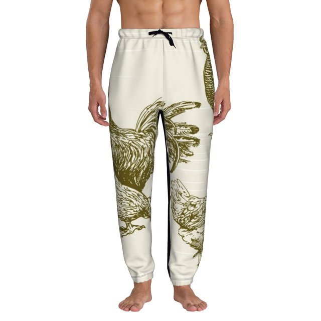 Balery Chickens Pattern Joggers for Men Athletic Workout Sweatpants