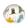 thumbnail image 1 of Balery Childish Dinosaur Shower Caps, Double Layer Waterproof Shower Cap, Double Layers Reusable Shower Cap With Soft Comfortable For Long Thick Hair Soft Bath Shower Hair Caps, 1 of 9