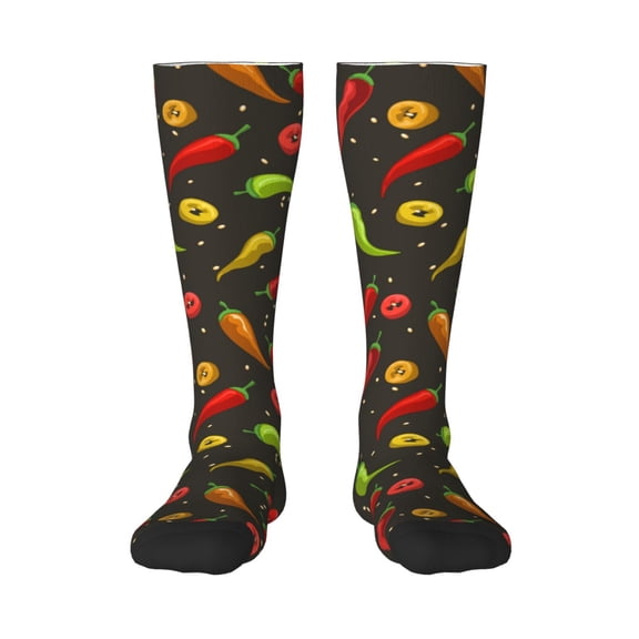 Balery Chili2 Fun Novelty Socks Men'S Women'S Crew Socks Funny Crazy Novelty Socks Quirky And Cool Socks