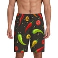thumbnail image 1 of Balery Chili2 Men's Cotton Knit Pajama Shorts Waistband & Pockets,Short Pajama Pants-4X-Large, 1 of 8