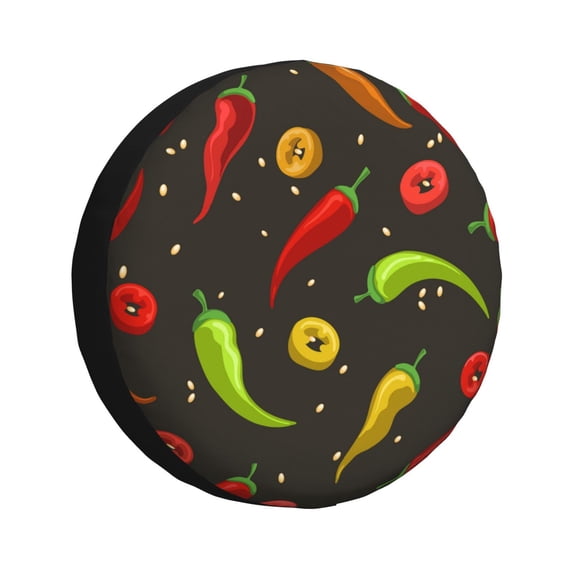 Balery Chili2tire Cover Waterproof Dust-Proof, Universal Spare Wheel Tire Cover For Trailer, Rv, Suv Truck And Vehicle Camper Accessories-16 Inch
