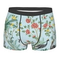 thumbnail image 1 of Balery Chinoiserie Floral Palm Tree Men's Boxer Briefs, Soft and Breathable Cotton Underwear with nylon Waistband-XX-Large, 1 of 9
