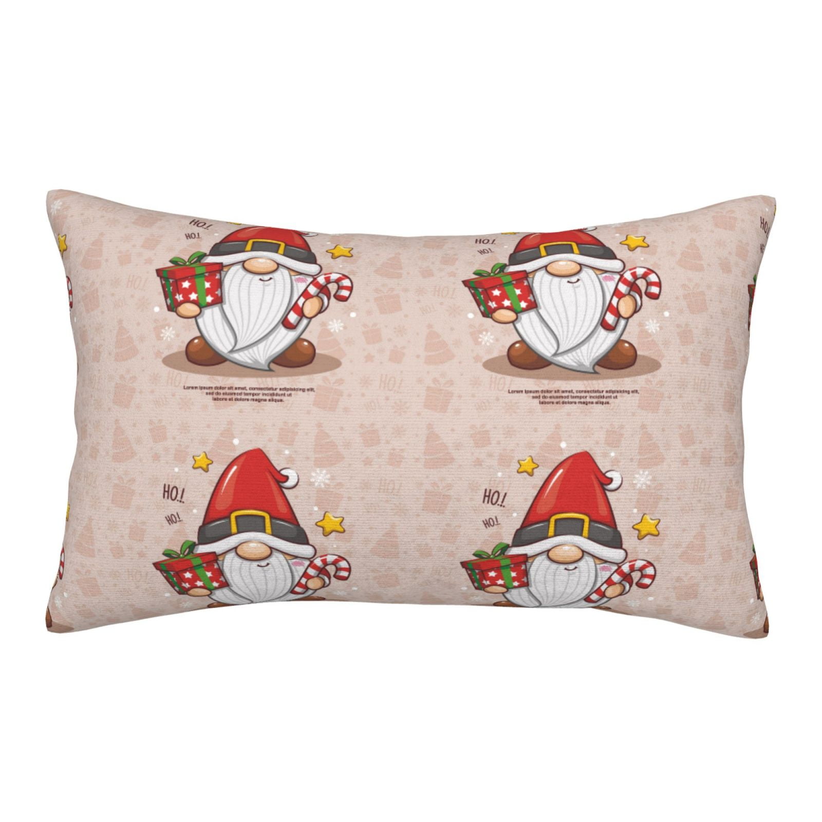 Balery Christmas Gnome star Bedding Queen Pillow Cases Envelope