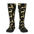 thumbnail image 1 of Balery Christmas Gold Deers Fun Novelty Socks Men'S Women'S Crew Socks Funny Crazy Novelty Socks Quirky And Cool Socks, 1 of 9