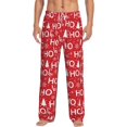 thumbnail image 1 of Balery Christmas Hohoho print Men's Pajama Pants,Ultra Lightweight Pjs,Lounge Pant-Large, 1 of 9