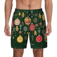 thumbnail image 1 of Balery Christmas Mens Swim Trunks Swim Shorts for Men Quick Dry Inseam Beach Shorts with Compression Liner Pocket-3X-Large, 1 of 9