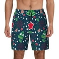 thumbnail image 1 of Balery Christmas Mens Swim Trunks Swim Shorts for Men Quick Dry Inseam Beach Shorts with Compression Liner Pocket-3X-Large, 1 of 9