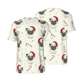 thumbnail image 1 of Balery Christmas Pug Dog Baseball Jersey for Men Casual Button Down Shirts Short Sleeve Active Team Sports Uniform-XX-Large, 1 of 9