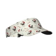 thumbnail image 1 of Balery Christmas Pug Dog Sport Wear Athletic Visor Sun Sports Visor Hat Visor Adjustable Cap for Women and Men (One Size), 1 of 8