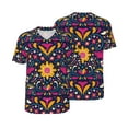 thumbnail image 1 of Balery Cinco De Mayo Floral Baseball Jersey for Men Casual Button Down Shirts Short Sleeve Active Team Sports Uniform-XX-Large, 1 of 9