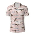 thumbnail image 1 of Balery Cloud Sloth Printed Men’s Short Sleeve Polo Shirt, Midweight Men's Shirt,Golf Polo shirts -Small, 1 of 9