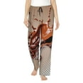 Balery Coffee Beans Chocolate Splash print Women's Pajama Pants,Ultra Lightweight Pjs,Lounge