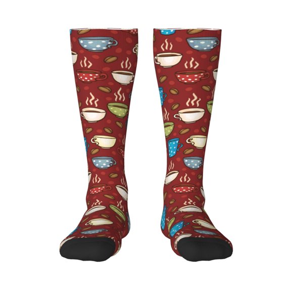 Balery Coffee Cups Fun Novelty Socks Men'S Women'S Crew Socks Funny Crazy Novelty Socks Quirky And Cool Socks