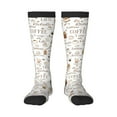 thumbnail image 1 of Balery Coffee Printed Novelty Socks Men's Women's Crew Socks Sports Socks Knee High Socks Cotton Socks Quirky and Cool Socks, 1 of 9