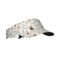 thumbnail image 1 of Balery Coffee Sport Wear Athletic Visor Sun Sports Visor Hat Visor Adjustable Cap for Women and Men (One Size), 1 of 8