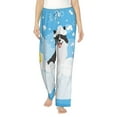 thumbnail image 1 of Balery Collie in Bathtub print Women's Pajama Pants,Ultra Lightweight Pjs,Lounge Pant-Large, 1 of 9