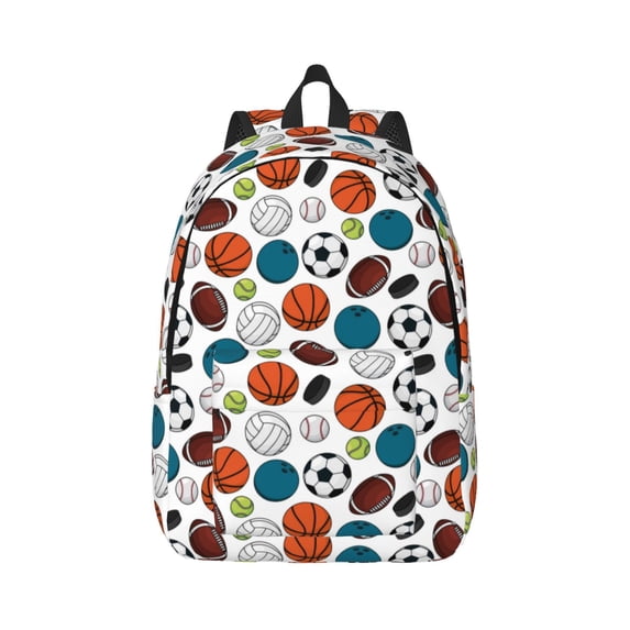 Balery Color Balls Vintage Canvas Backpack for Men and Women - Large Capacity, Durable Travel Laptop Bag for School, Work, Hiking, and Outdoor Activities