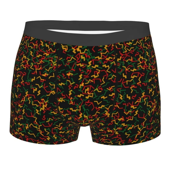 Balery Color Music Men's Boxer Briefs, Soft and Breathable Cotton Underwear with nylon Waistband-X-Large