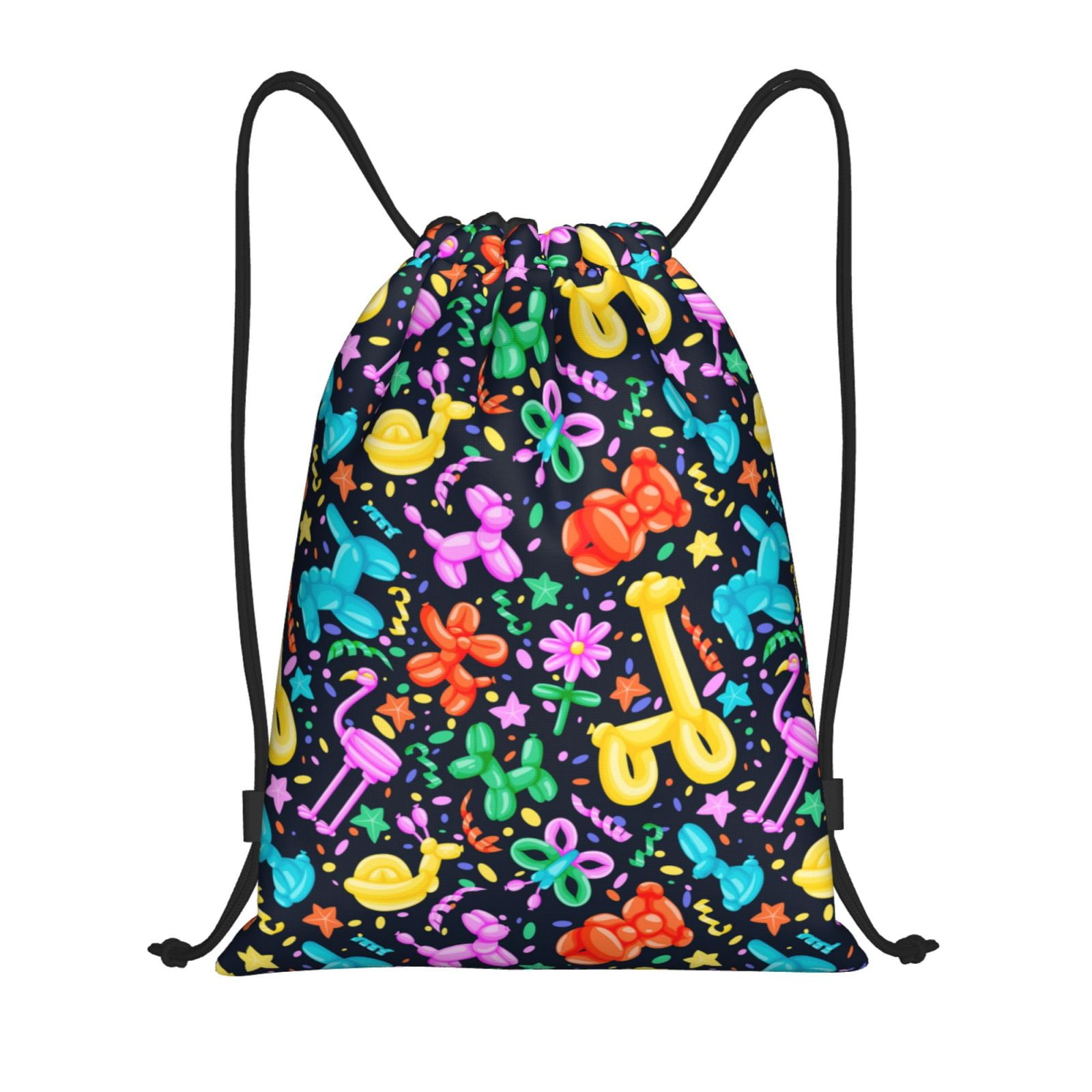 Balery Colorful Air Balloons1 Pattern Drawstring Backpack Bag Sport Gym