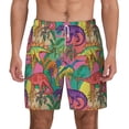 thumbnail image 1 of Balery Colorful Dinosaur Mens Swim Trunks Swim Shorts for Men Quick Dry Inseam Beach Shorts with Compression Liner Pocket-XX-Large, 1 of 9