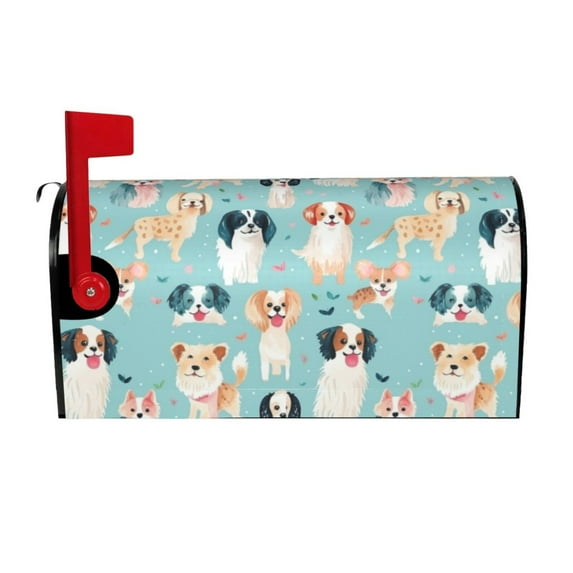 Balery Colorful Dog Mailbox Cover - Standard Size-25.5x21 in