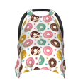 thumbnail image 1 of Balery Colorful Donuts Printed Nursing Cover Breastfeeding Scarf - Baby Car Seat Covers, Infant Stroller Cover, Carseat Canopy for Girls and Boys, 1 of 9
