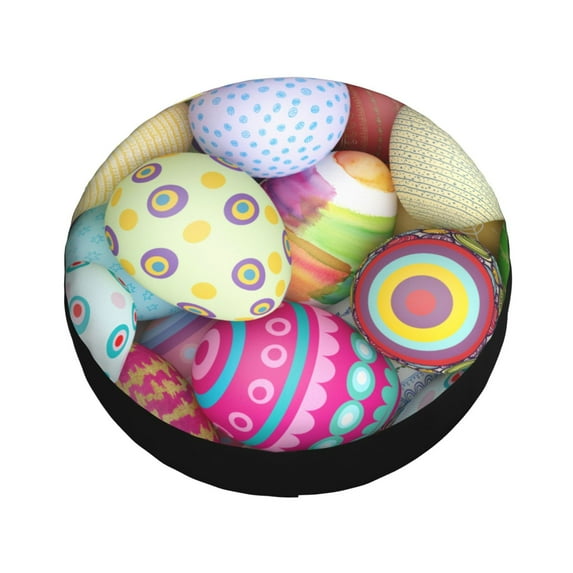 Balery Colorful Easter Eggs Tire Covers - Tough Tire Wheel Protector for Truck, SUV, Trailer, Camper, RV -16 inch