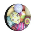 thumbnail image 1 of Balery Colorful Easter Eggstire Cover Waterproof Dust-Proof, Universal Spare Wheel Tire Cover For Trailer, Rv, Suv Truck And Vehicle Camper Accessories-14 Inch, 1 of 9