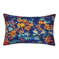 thumbnail image 1 of Balery Colorful Fall Leaves Pillow Covers,Bed Pilowcases,Reversible Plush Throw Pillow Covers End Pillow Encasement,Pillow Case - 14"X20", 1 of 9