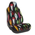 thumbnail image 1 of Balery Colorful Fishing Lures Pattern Car Seat Cover - Soft & Breathable Front Premium Covers with Non-Slip Protector Fits Most Automotive, Vans, SUVs, Trucks - 1 Unit, 1 of 5