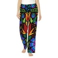 thumbnail image 1 of Balery Colorful Floral print Women's Pajama Pants,Ultra Lightweight Pjs,Lounge Pant-Large, 1 of 9