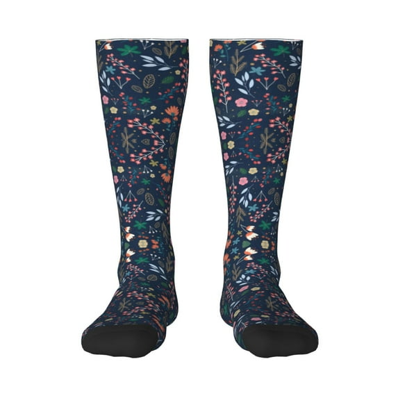 Balery Colorful Flowers Fun Novelty Socks Men'S Women'S Crew Socks Funny Crazy Novelty Socks Quirky And Cool Socks