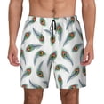 thumbnail image 1 of Balery Colorful Grass Mens Swim Trunks Swim Shorts for Men Quick Dry Inseam Beach Shorts with Compression Liner Pocket-Large, 1 of 9