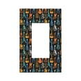 thumbnail image 1 of Balery Colorful Guitar for Duplex Wall Plates Kit, Electrical Outlet Covers, Standard Size 1-Gang 5.0" x3.0", Electric Receptacle Plug Covers-Style U, 1 of 6