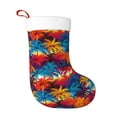 thumbnail image 1 of Balery Colorful Hawaii Palms Pattern Christmas Stockings with Initials, 18" Large Knit Christmas Stocking,Xmas Stocking for Kids, Holiday and Family Stocking, 1 of 7