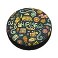 thumbnail image 1 of Balery Colorful Hippie Tire Covers - Tough Tire Wheel Protector for Truck, SUV, Trailer, Camper, RV -16 inch, 1 of 1