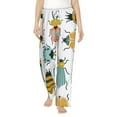 thumbnail image 1 of Balery Colorful Insects print Women's Pajama Pants,Ultra Lightweight Pjs,Lounge Pant-X-Large, 1 of 9