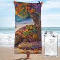 Balery Colorful Maple Leaf Beach Turtle Print Towels Luxurious Jumbo