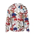 thumbnail image 1 of Balery Colorful Mushrooms (2) Men's Women's UPF 50+ Sun Protection Lightweight Hoodie Performance Long Sleeve Shirt for Fishing Running-Small, 1 of 9