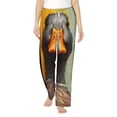 thumbnail image 1 of Balery Colorful Painted Duck print Women's Pajama Pants,Ultra Lightweight Pjs,Lounge Pant-Large, 1 of 9