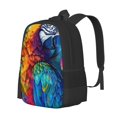 thumbnail image 1 of Balery Colorful Parrot Jungle Dream Backpack for Men and Women - Durable 600D Oxford Cloth -Large Capacity, Water-Resistant School, Travel, and Hiking Bag, 1 of 7