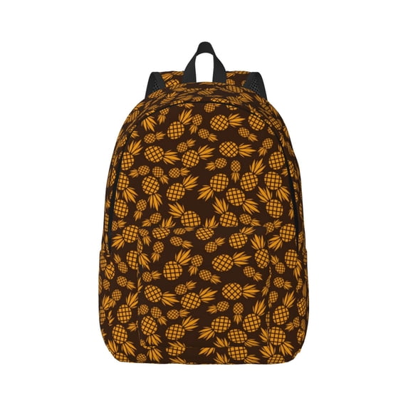 Balery Colorful Pineapple Vintage Canvas Backpack for Men and Women - Large Capacity, Durable Travel Laptop Bag for School, Work, Hiking, and Outdoor Activities