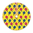 thumbnail image 1 of Balery Colorful Ping Pong Printed Christmas Tree Skirt , Merry Christmas Party Christmas Tree Decoration,Adjustable Tree Skirt-48", 1 of 6